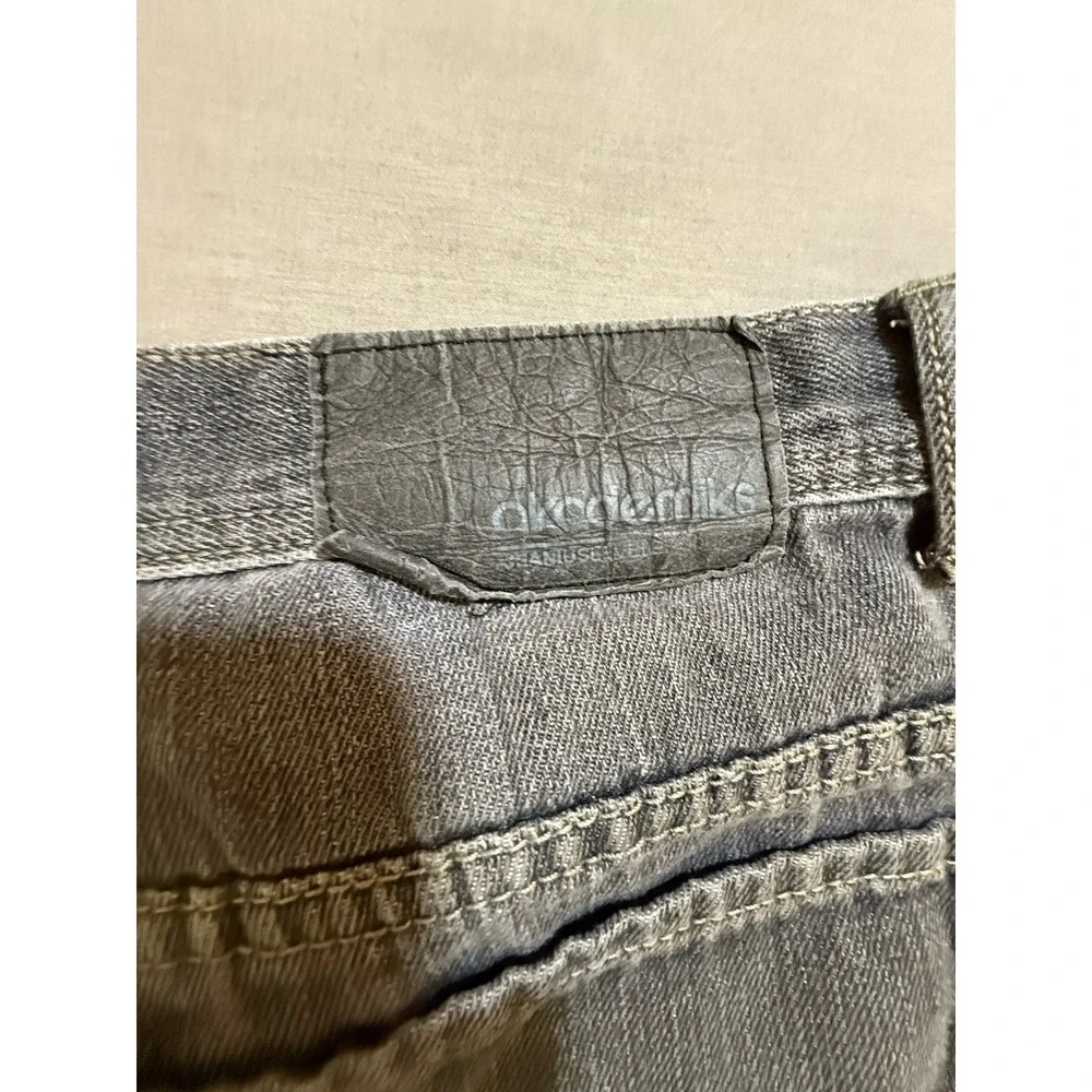 Vintage Akademiks Baggy Denim‎ Shorts Men's 40 Black Hip Hop Embroidered Y2k